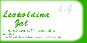 leopoldina gal business card